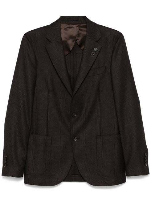 LARDINI CHECKED BLAZER